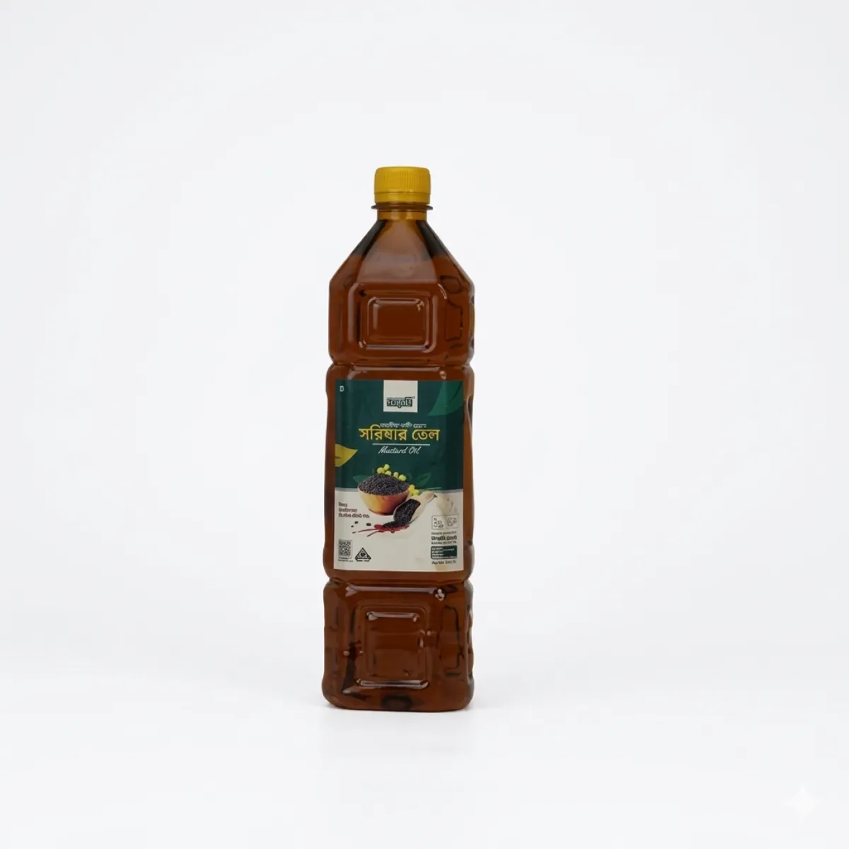Bonobhumi Kather Ghani Bhanga Sorishar Oil 1 Liter (সরিষার তেল)