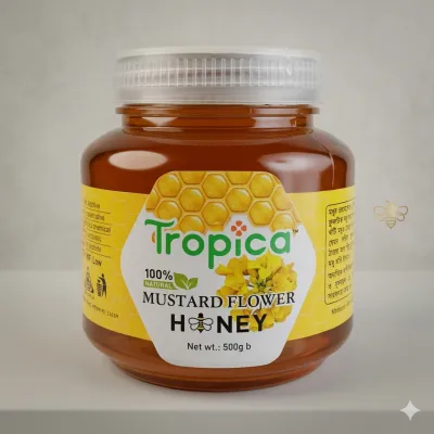 Tropica প্রিমিয়াম সরিষা ফুলের খাঁটি মধু – Mustard Honey_img_0