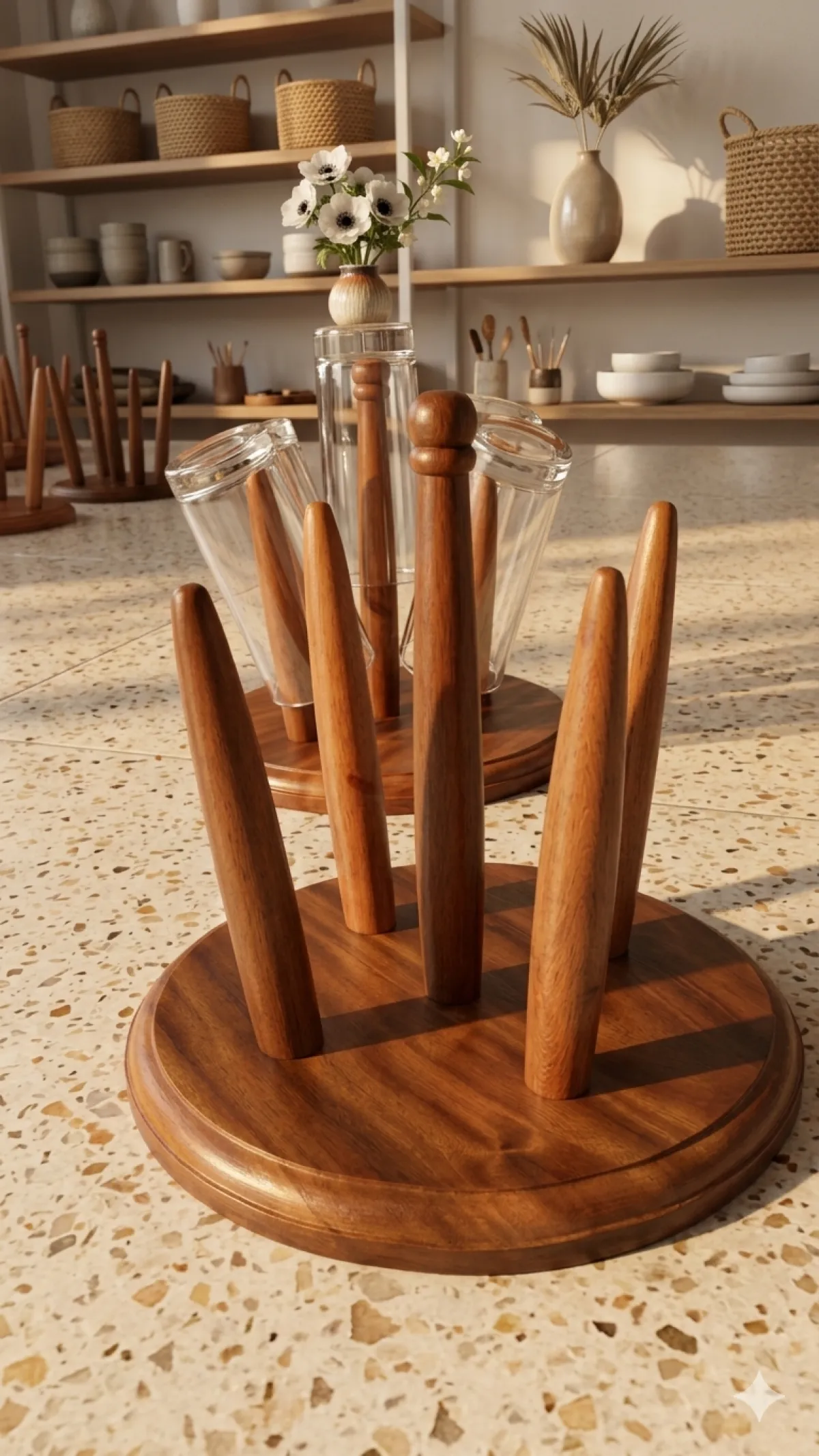 Wood Glass Organizer by Ryan Mart