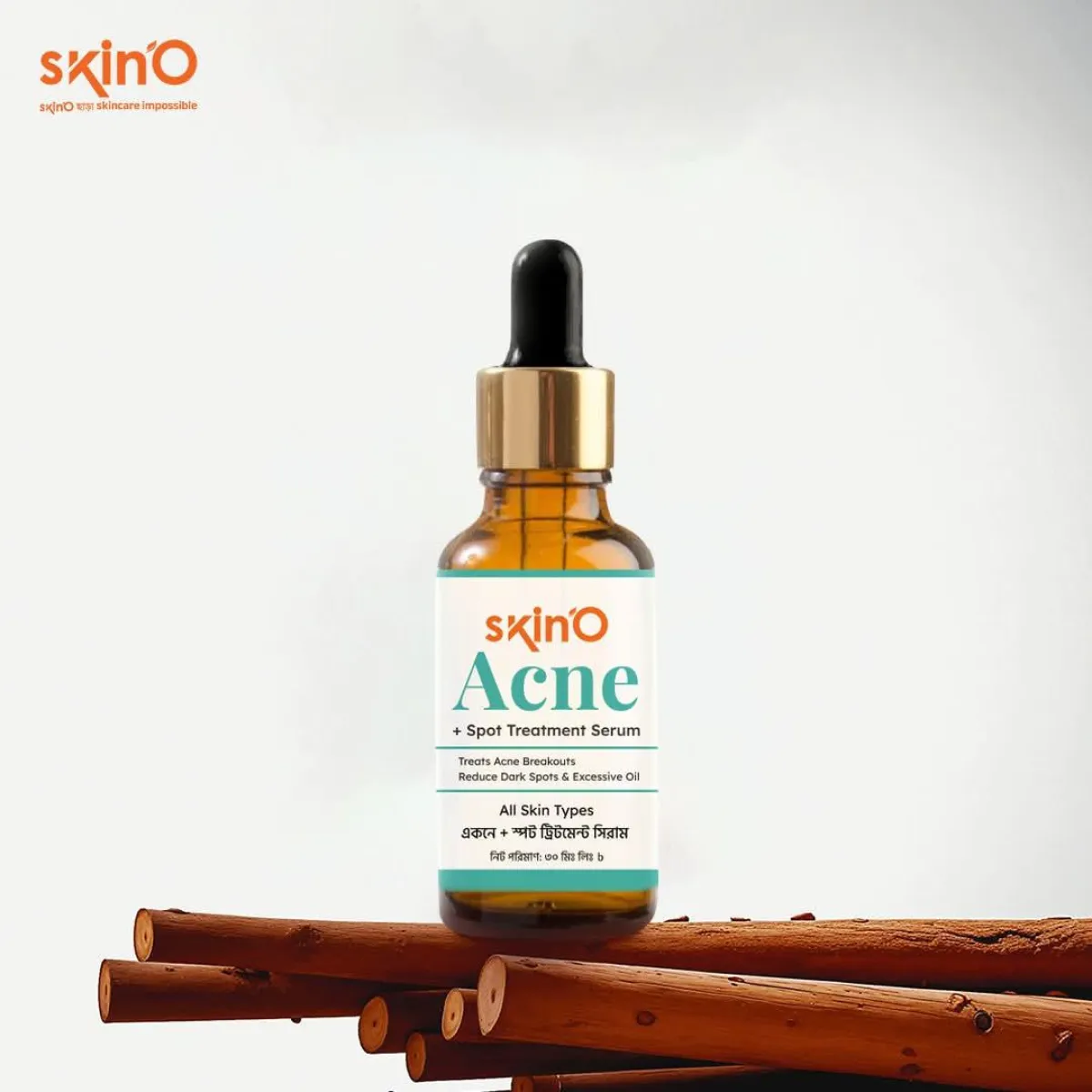 SkinO Acne+ spot Treatment Serum 30ml