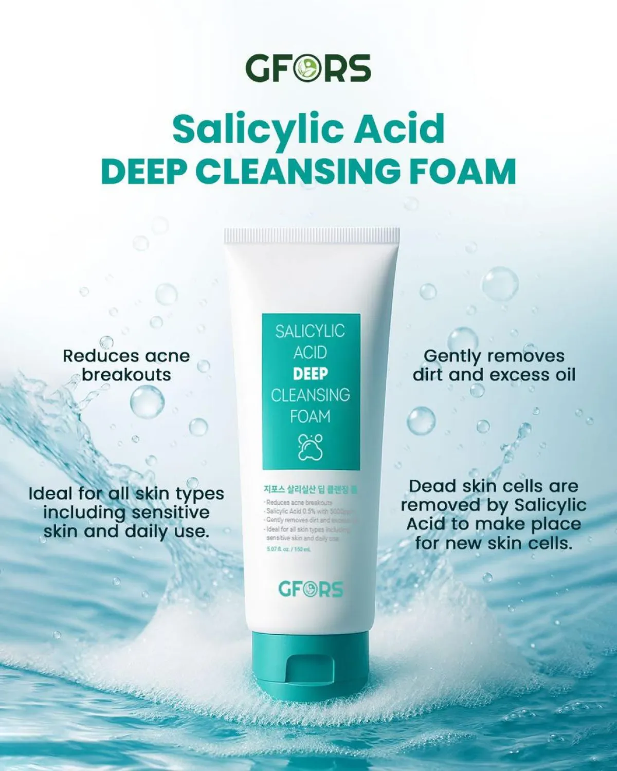 GFORS Salicylic Acid Deep Cleansing Foam