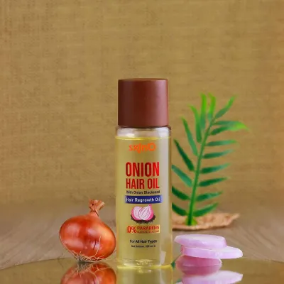SkinO Onion Hair Oil With Onion Blackseed Hair Regrowth Oil 100ml_img_0