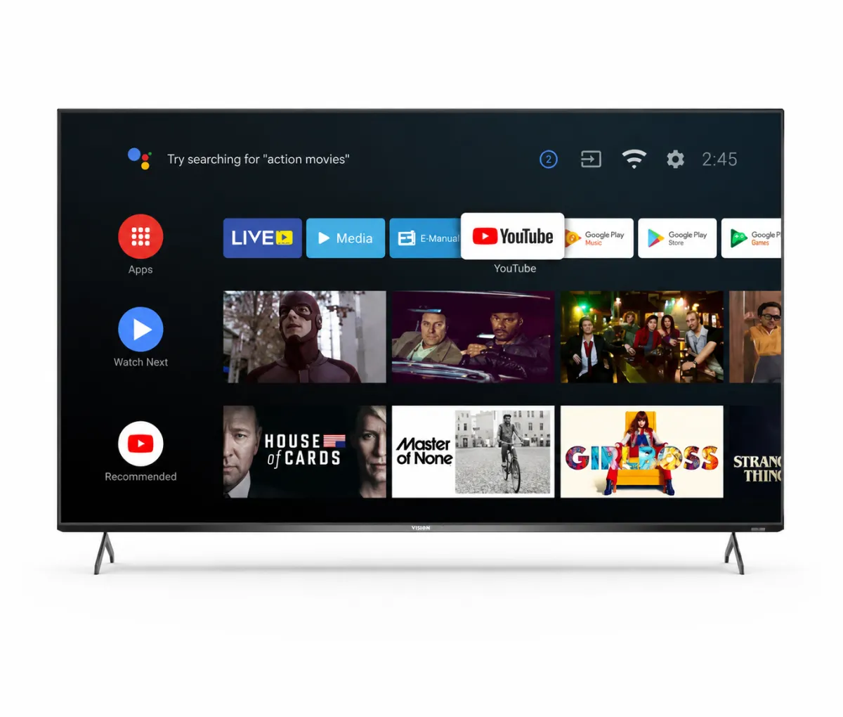 VISION 55'' OLED TV Google Android 4K P7S Pico Pixel