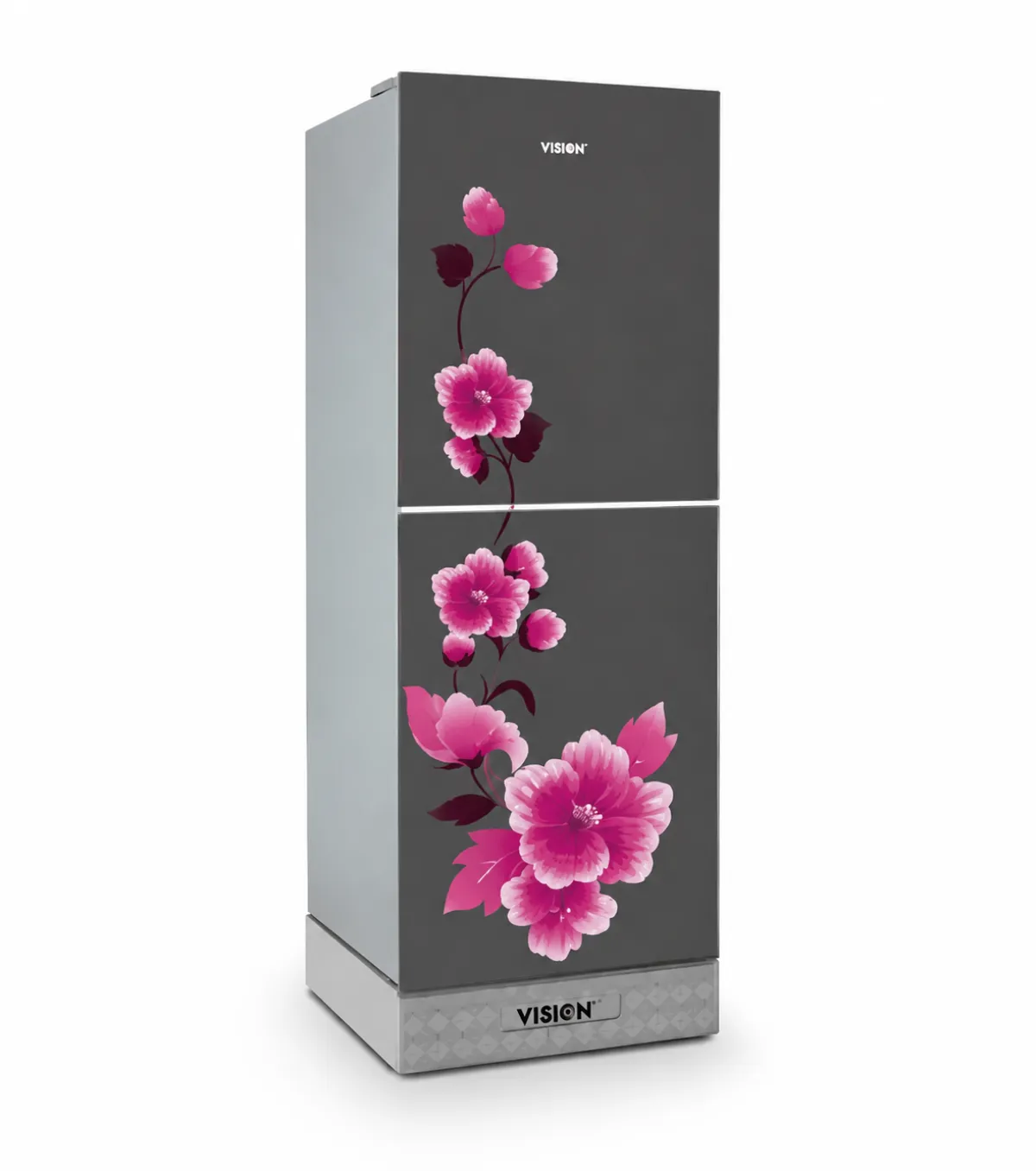 VISION Glass Door Refrigerator RE-180 Liter Mirror Iris Top Mount