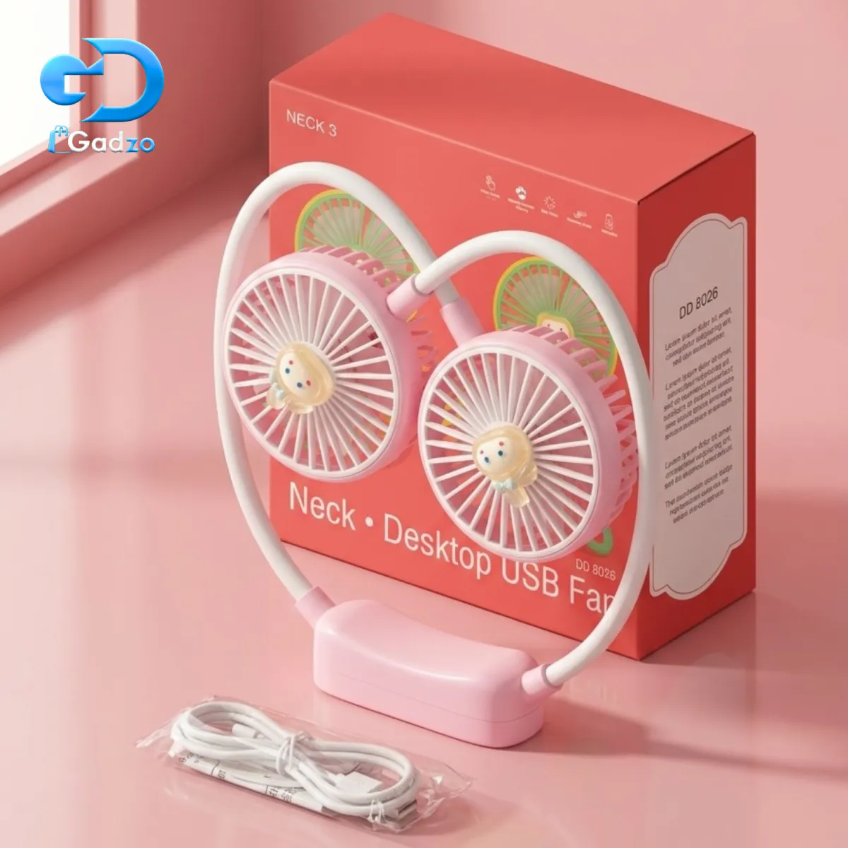 Folding Mini Neck Fan Rechargeable Fan Portable Fan Hand Free S13-F1193
