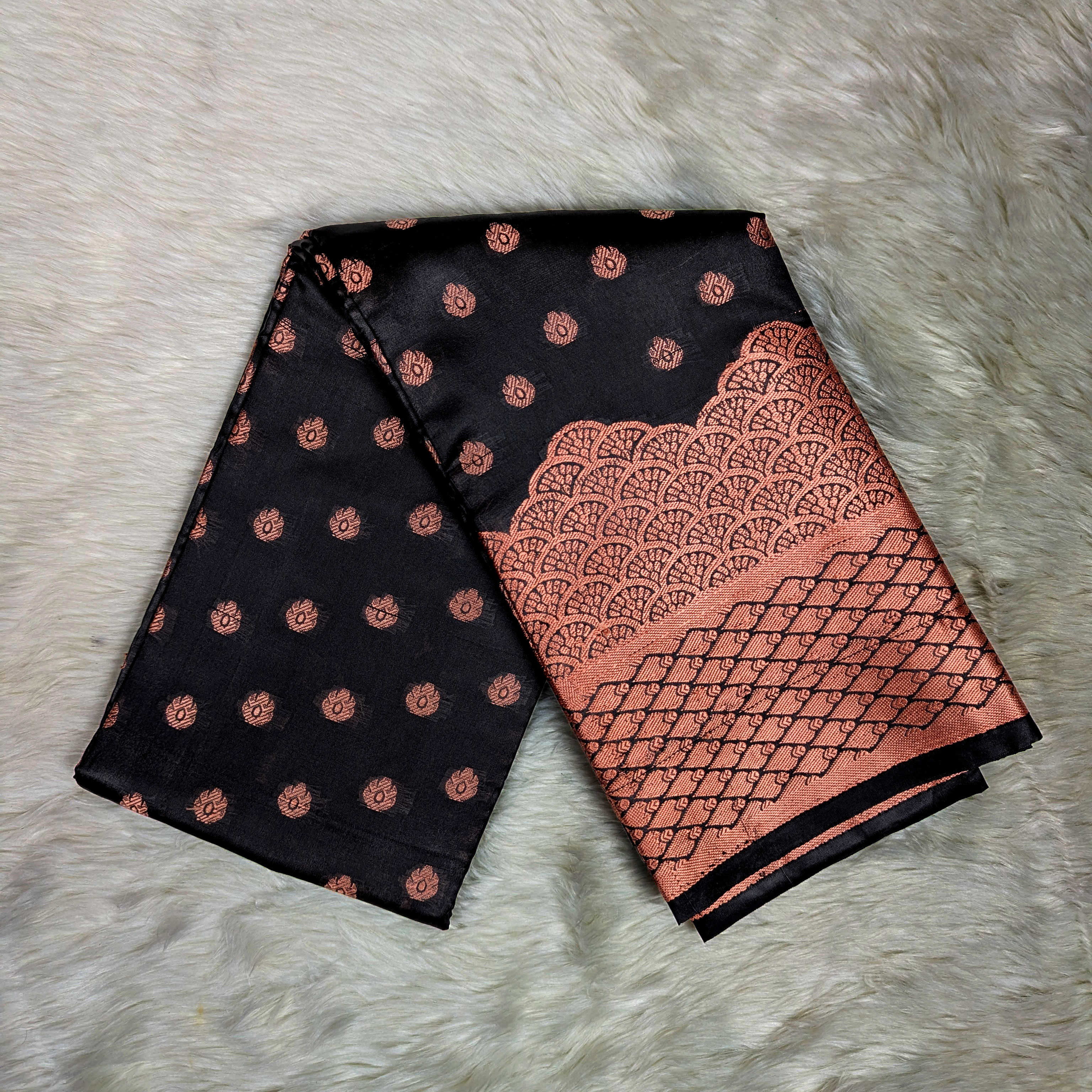 Premium Silk Katan Saree – Exclusive Design (Multiple Colors Available) - Image 1