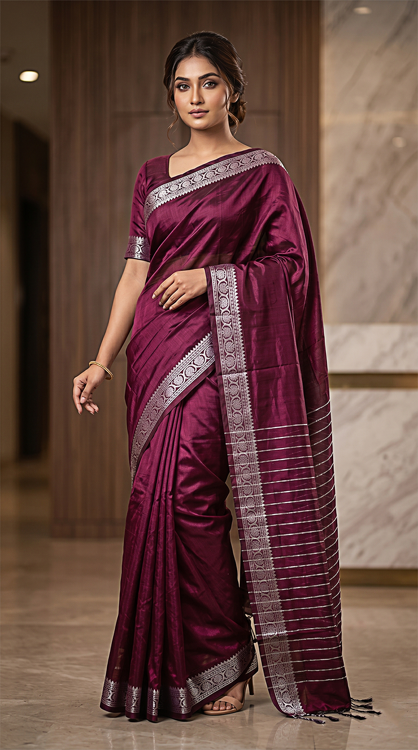 Premium Half Silk শাড়ি - Image 3