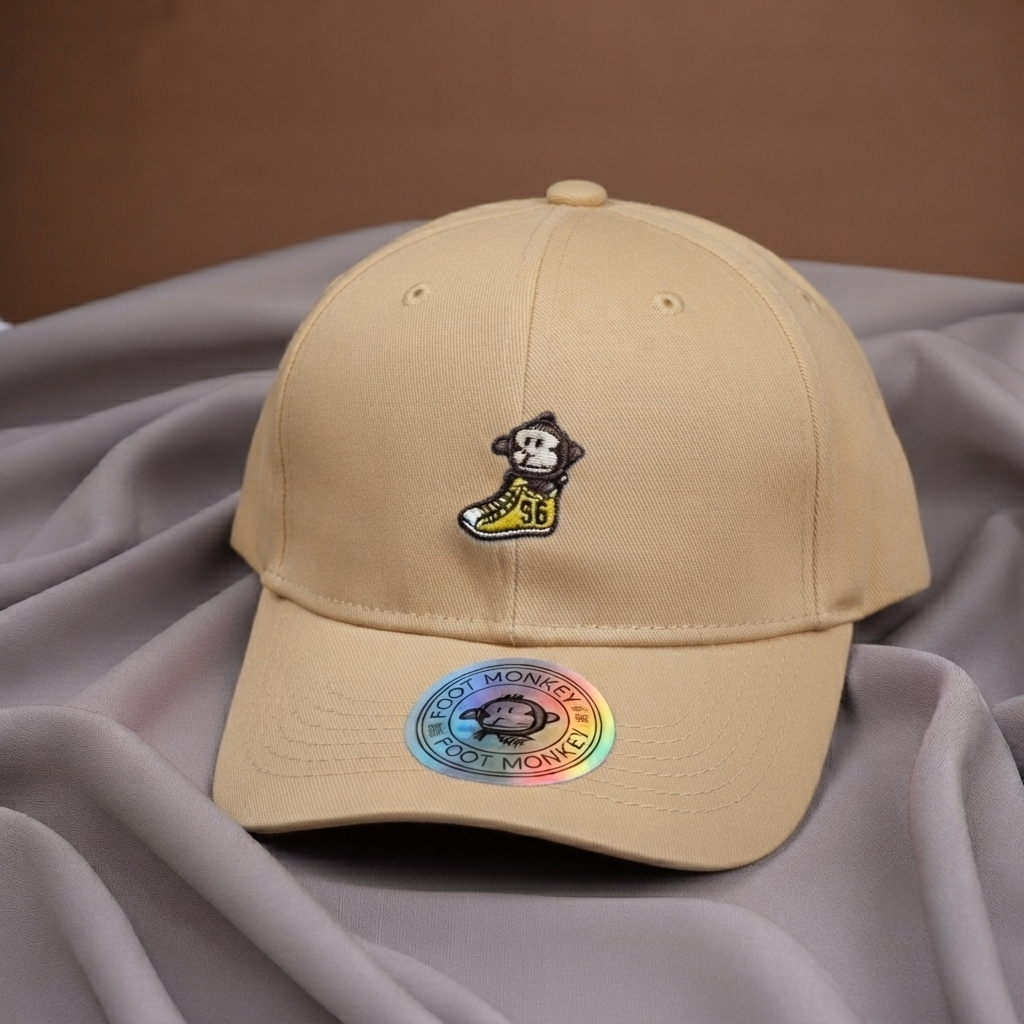 Foot Monkey Embroidered Baseball Cap