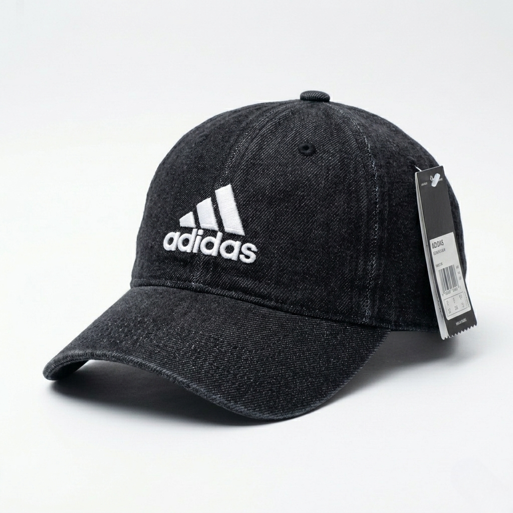 Adidas Trefoil Denim Baseball Cap – Light Wash