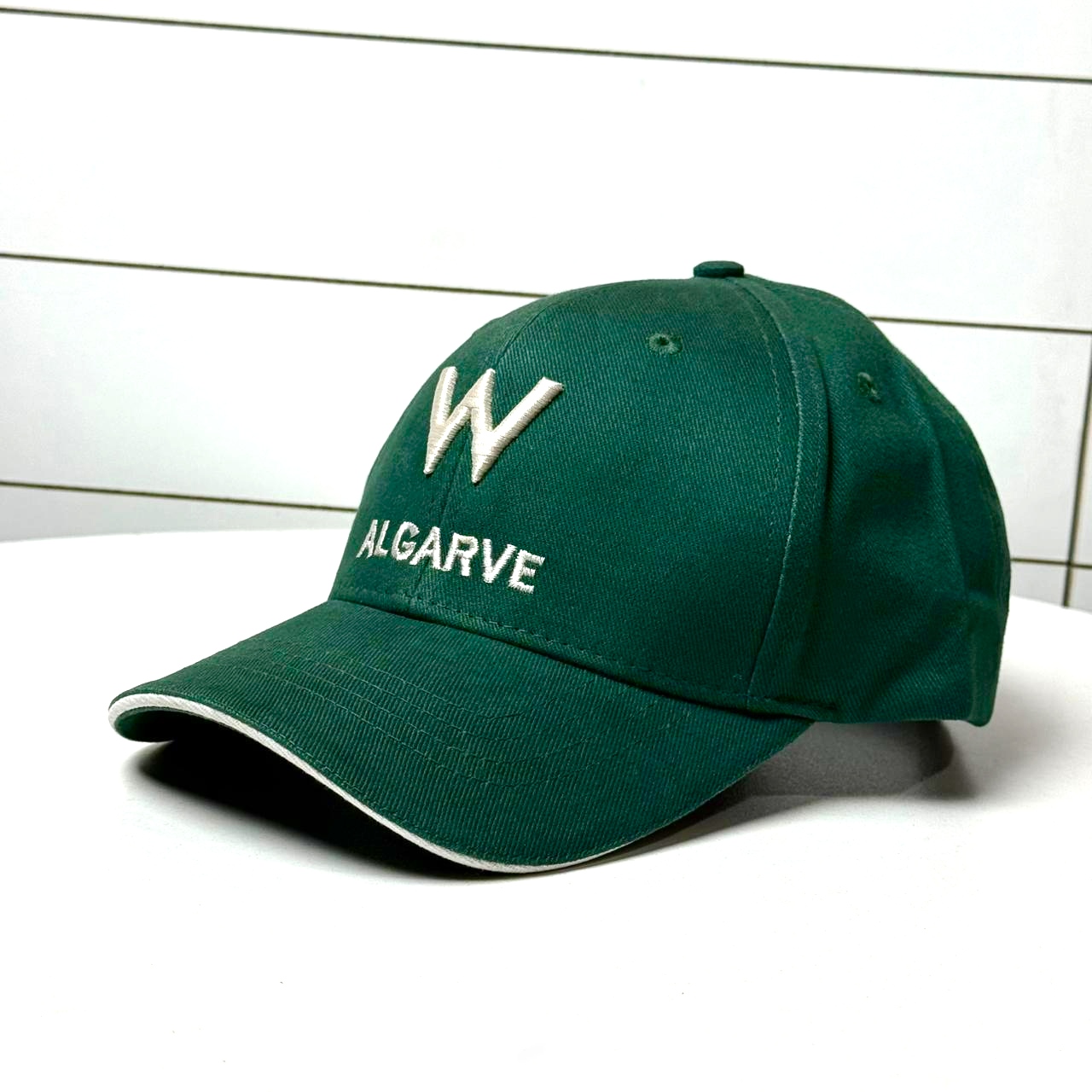 Algarve Embroidered Green Cap