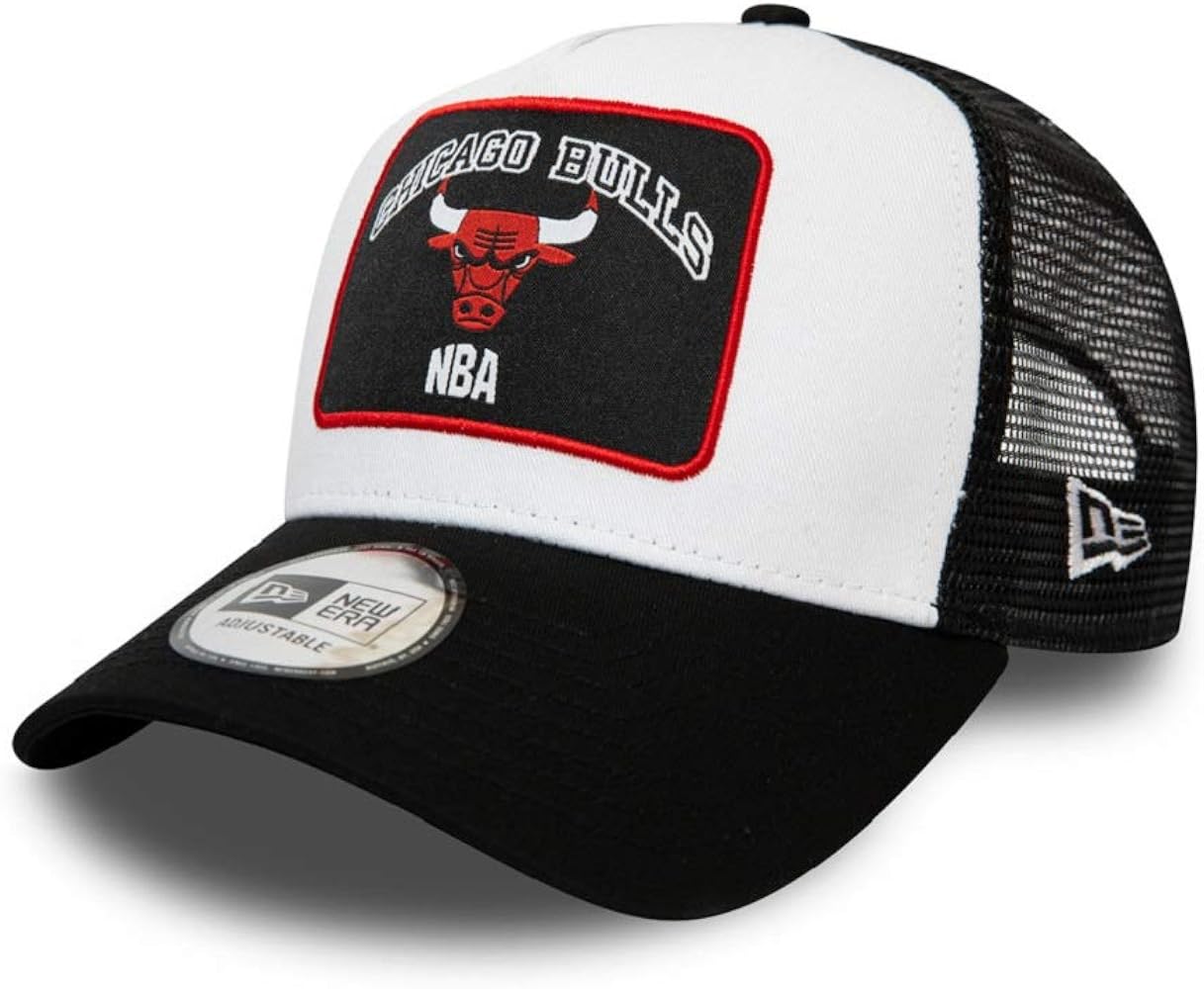 New Era Chicago Bulls A Frame Adjustable Trucker Cap