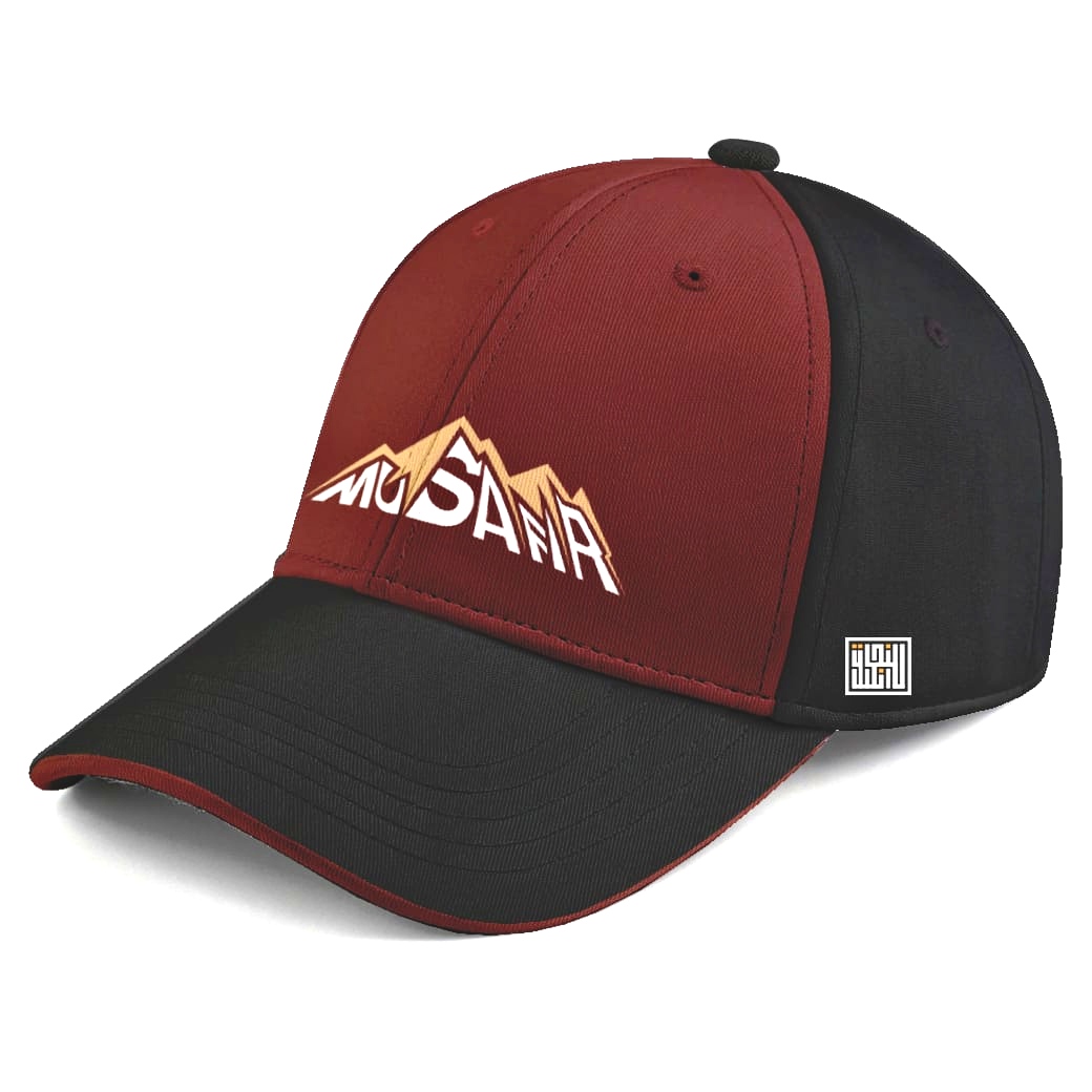 Premium 'Musafir' Signature Baseball Cap – Classic Black & White Edition