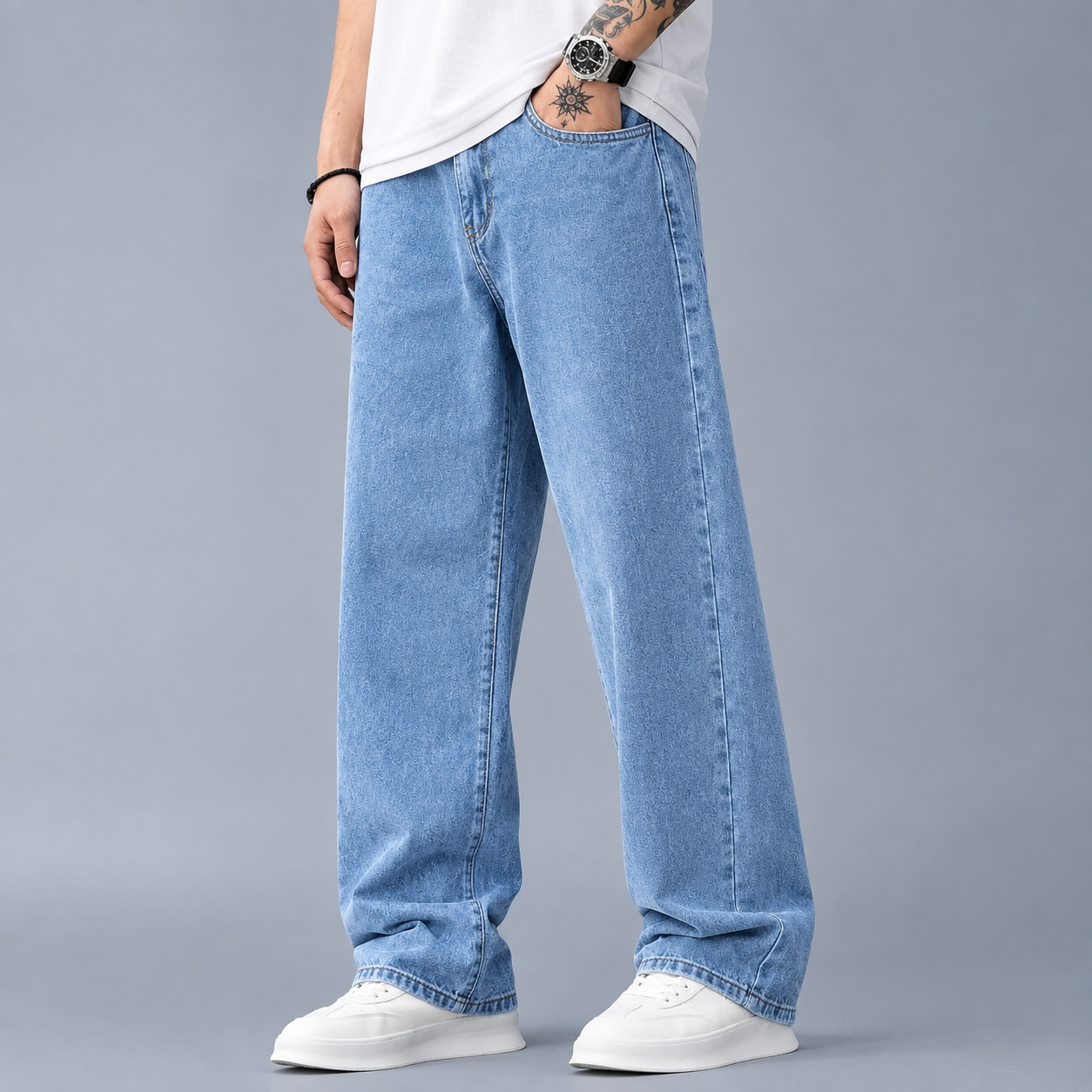 Baggy Cargo Denim Pant