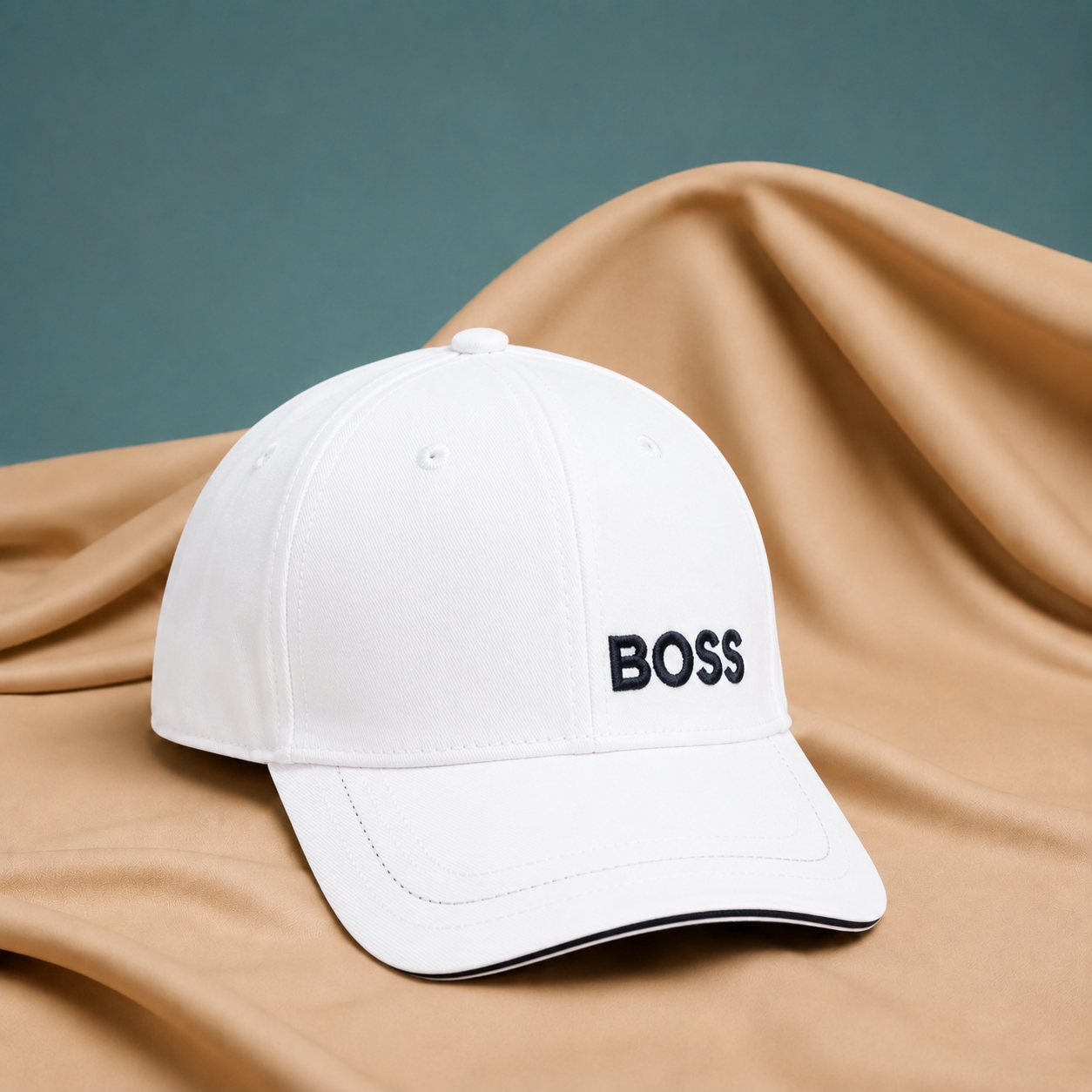 Boss Cotton-Twill Cap With Logo Print