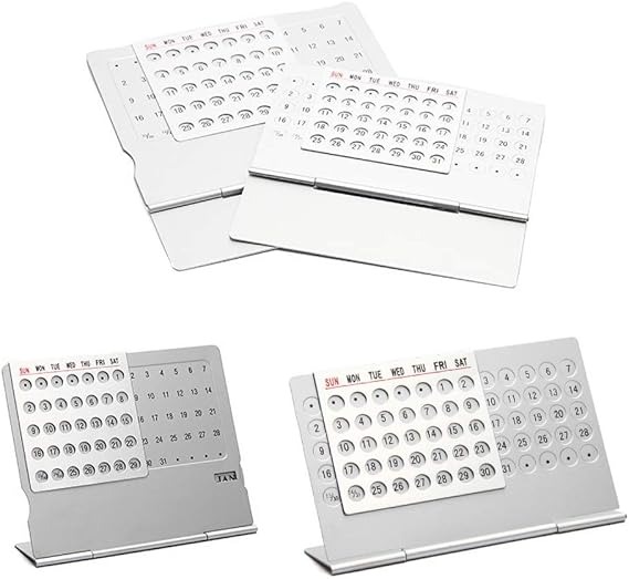 Aluminum Alloy 100 Years Perpetual Desk Calendar_img_5