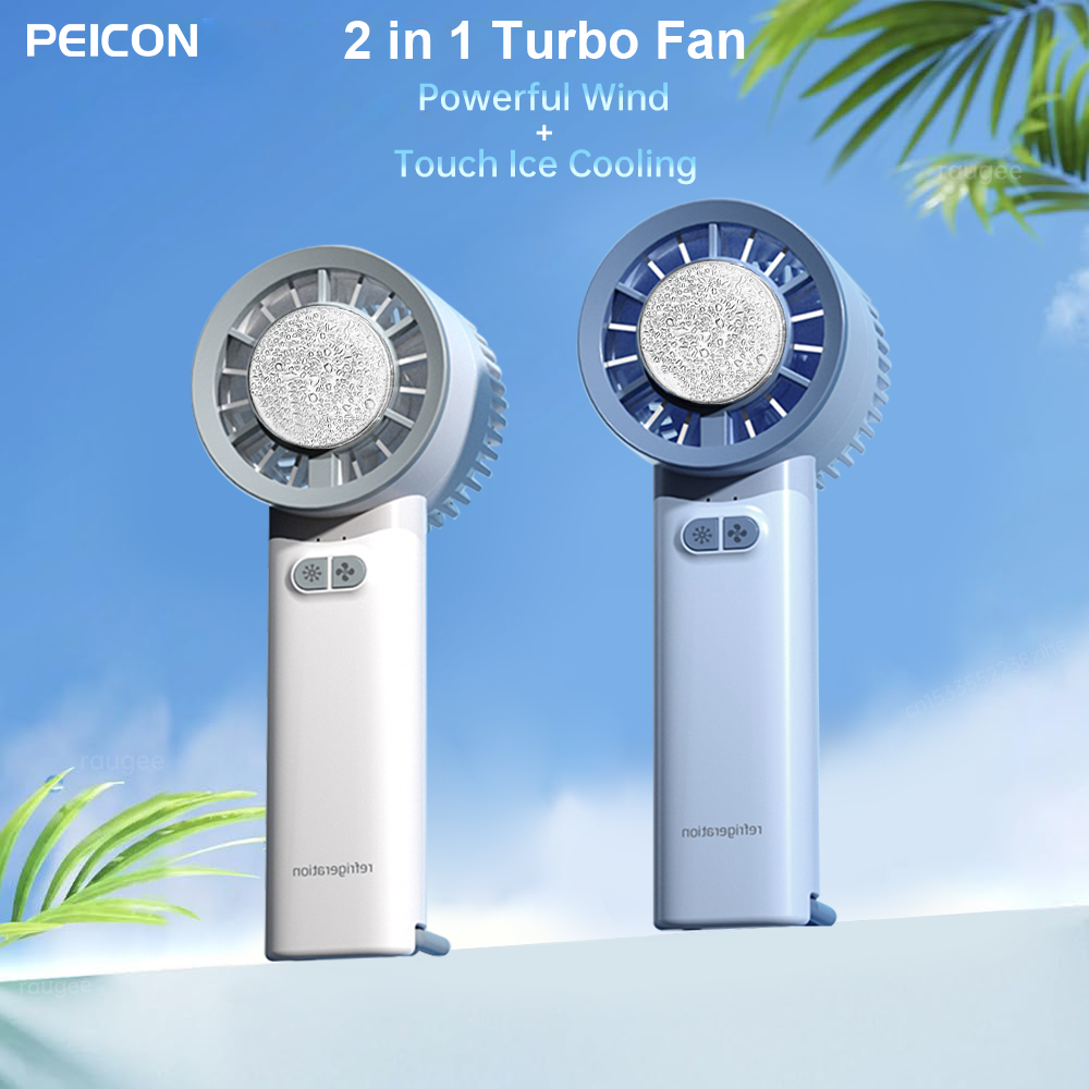 Handheld Semiconductor Refrigeration USB Rechargeable  Turbo Fan_img_2