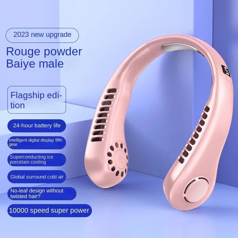 Portable USB Hanging Neck Fan_img_1