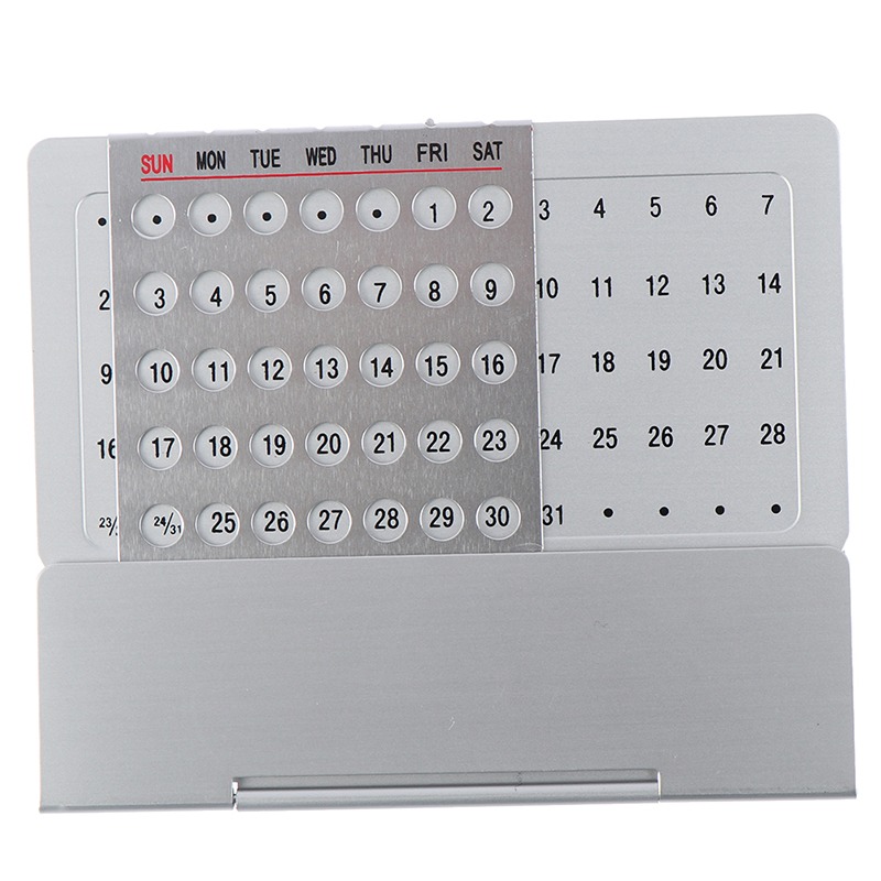 Aluminum Alloy 100 Years Perpetual Desk Calendar_img_2