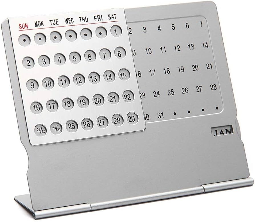 Aluminum Alloy 100 Years Perpetual Desk Calendar_img_6