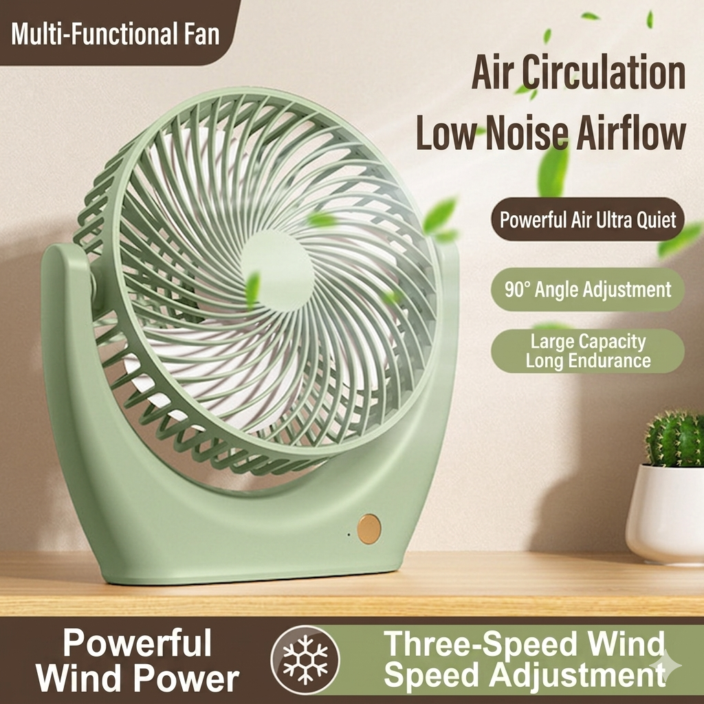Manufacturer Rechargeable Desk Fan