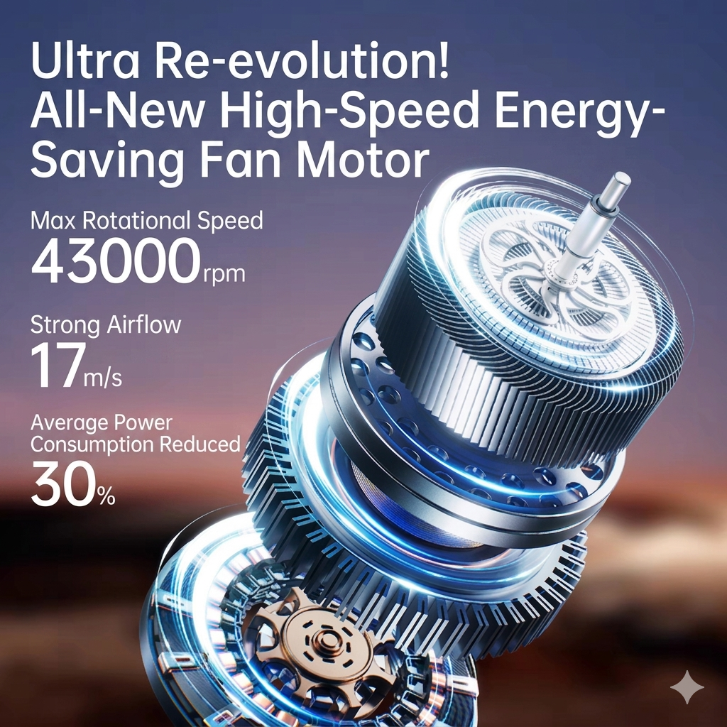 Refrigeration Ice Cooling Handheld High-speed Folding & Hanging Turbo Fan_img_4