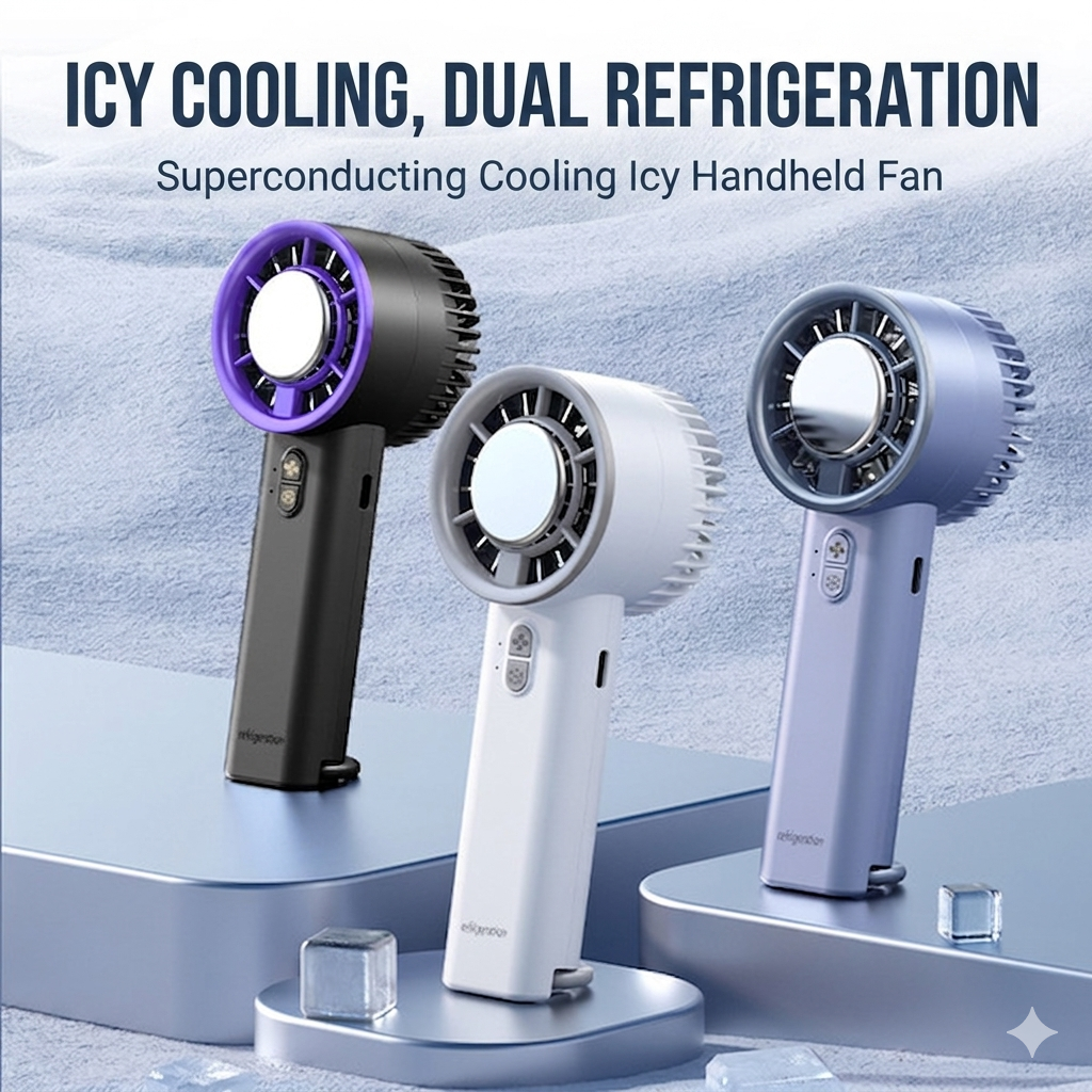Handheld Semiconductor Refrigeration USB Rechargeable Turbo Fan