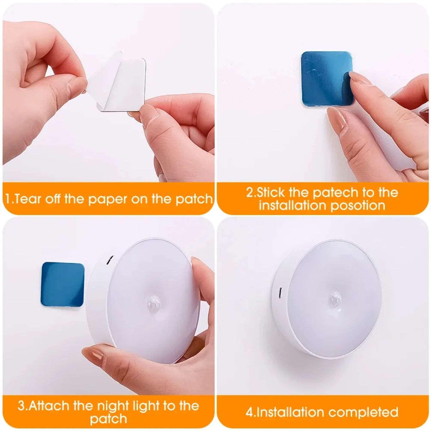 Intelligent Motion Sensor LED Night Light USB Rechargeable_img_4