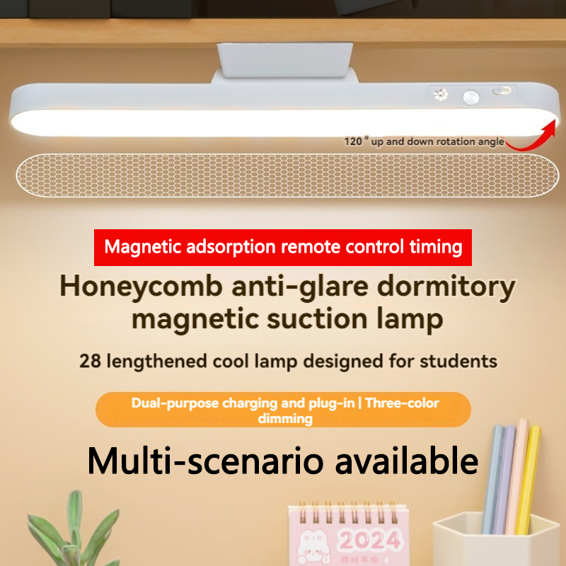 Magnetic LED Rechargeable Desk Lamp Remote & Touch Control