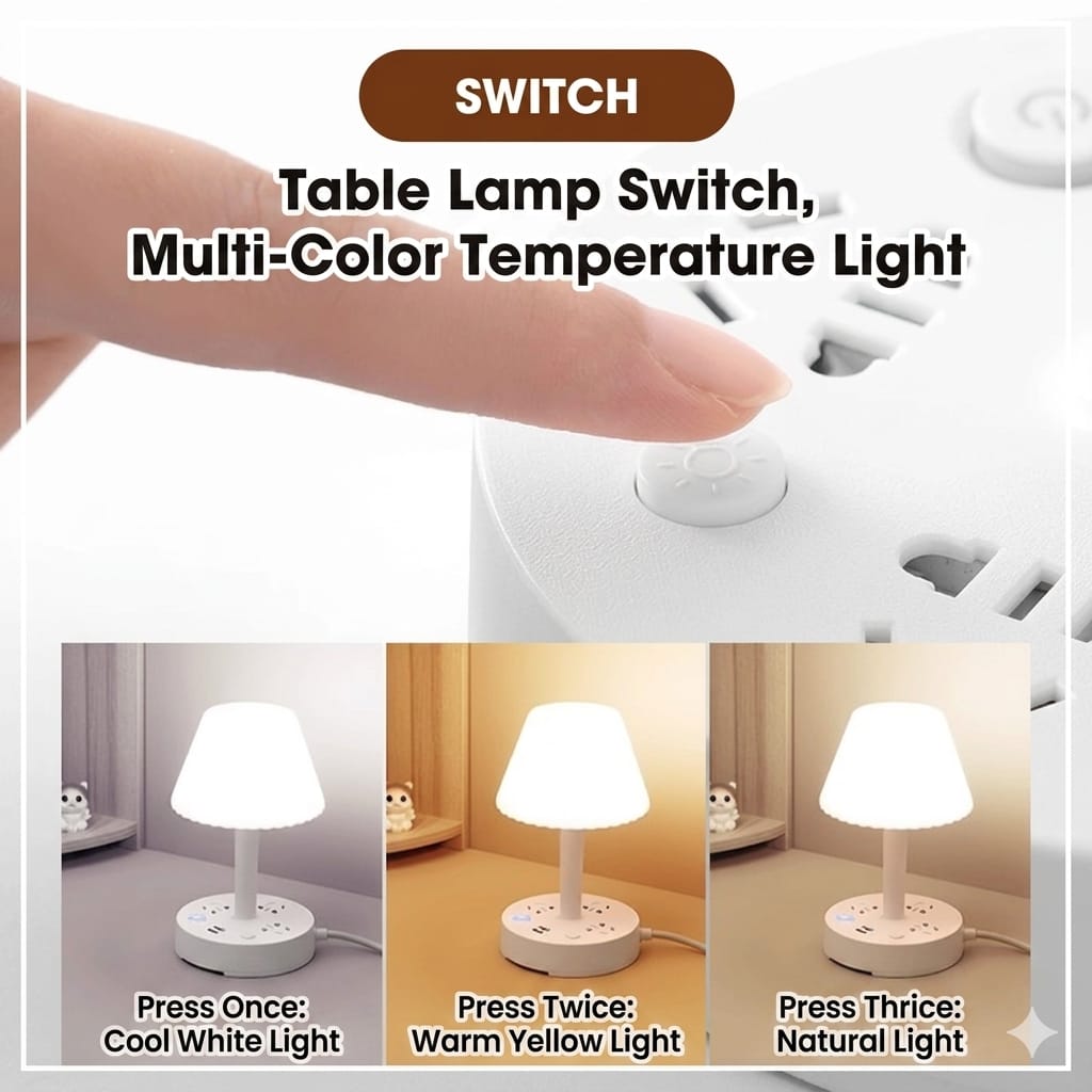 Multifunctional LED Lamp with USB Port and DC Sockets_img_6