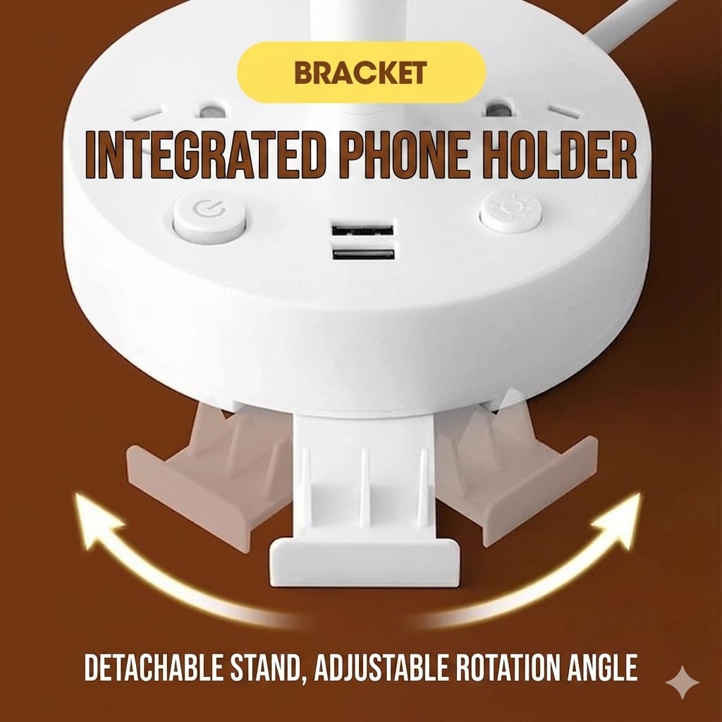 Multifunctional LED Lamp with USB Port and DC Sockets_img_8