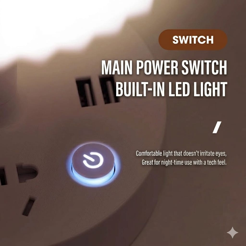 Multifunctional LED Lamp with USB Port and DC Sockets_img_7