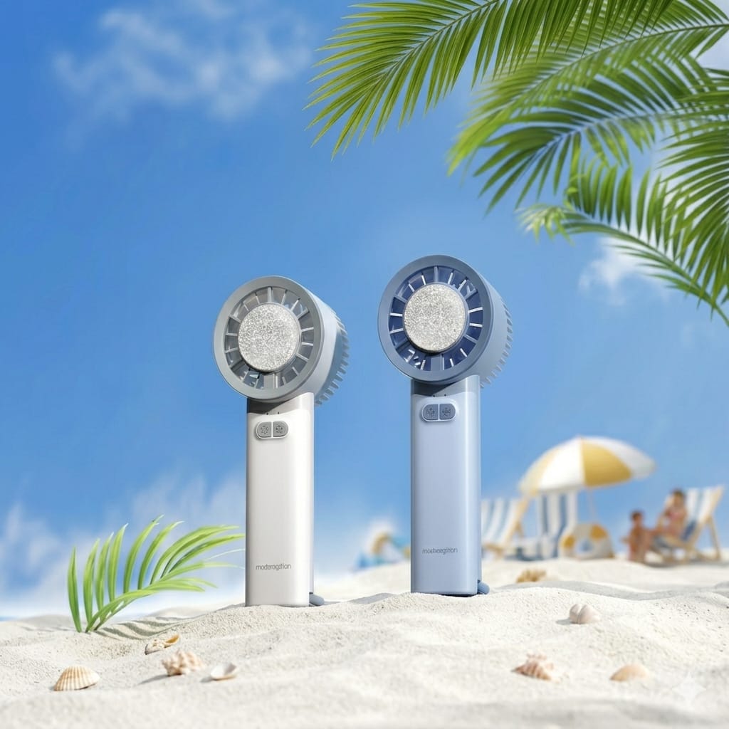 Handheld Semiconductor Refrigeration USB Rechargeable  Turbo Fan_img_5