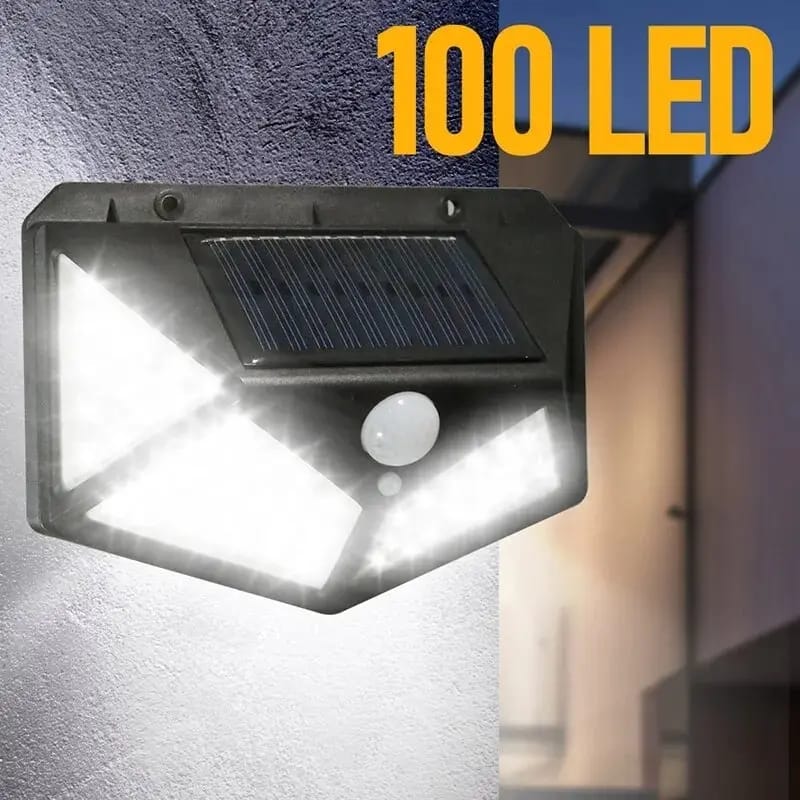 100 LED Motion Sensor Outdoor Waterproof IP65 Solar Lamp_img_3