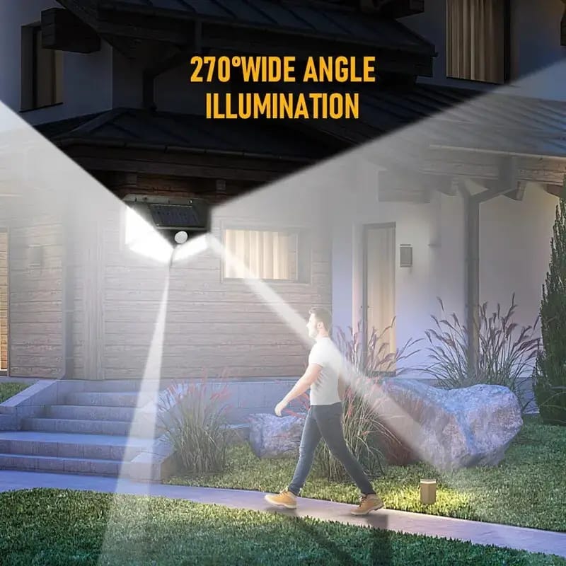 100 LED Motion Sensor Outdoor Waterproof IP65 Solar Lamp_img_6