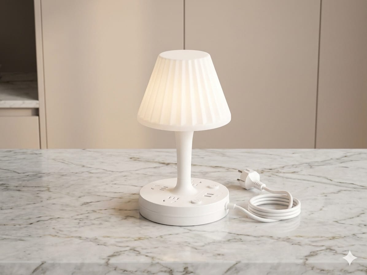 Multifunctional LED Lamp with USB Port and DC Sockets_img_2