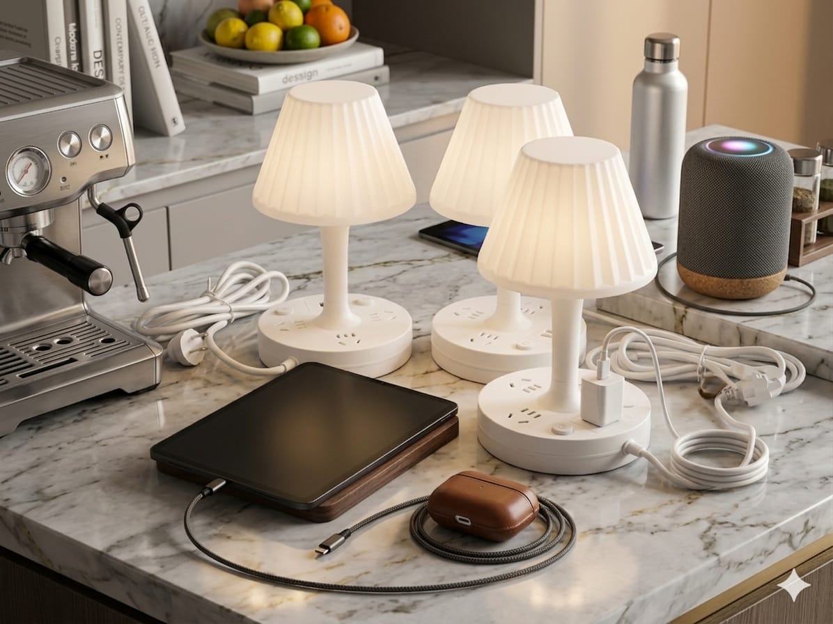 Multifunctional LED Lamp with USB Port and DC Sockets_img_3