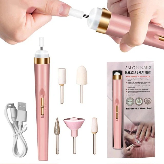Rechargeable Nail Drill Portable Manicure Pedicure Kit Set