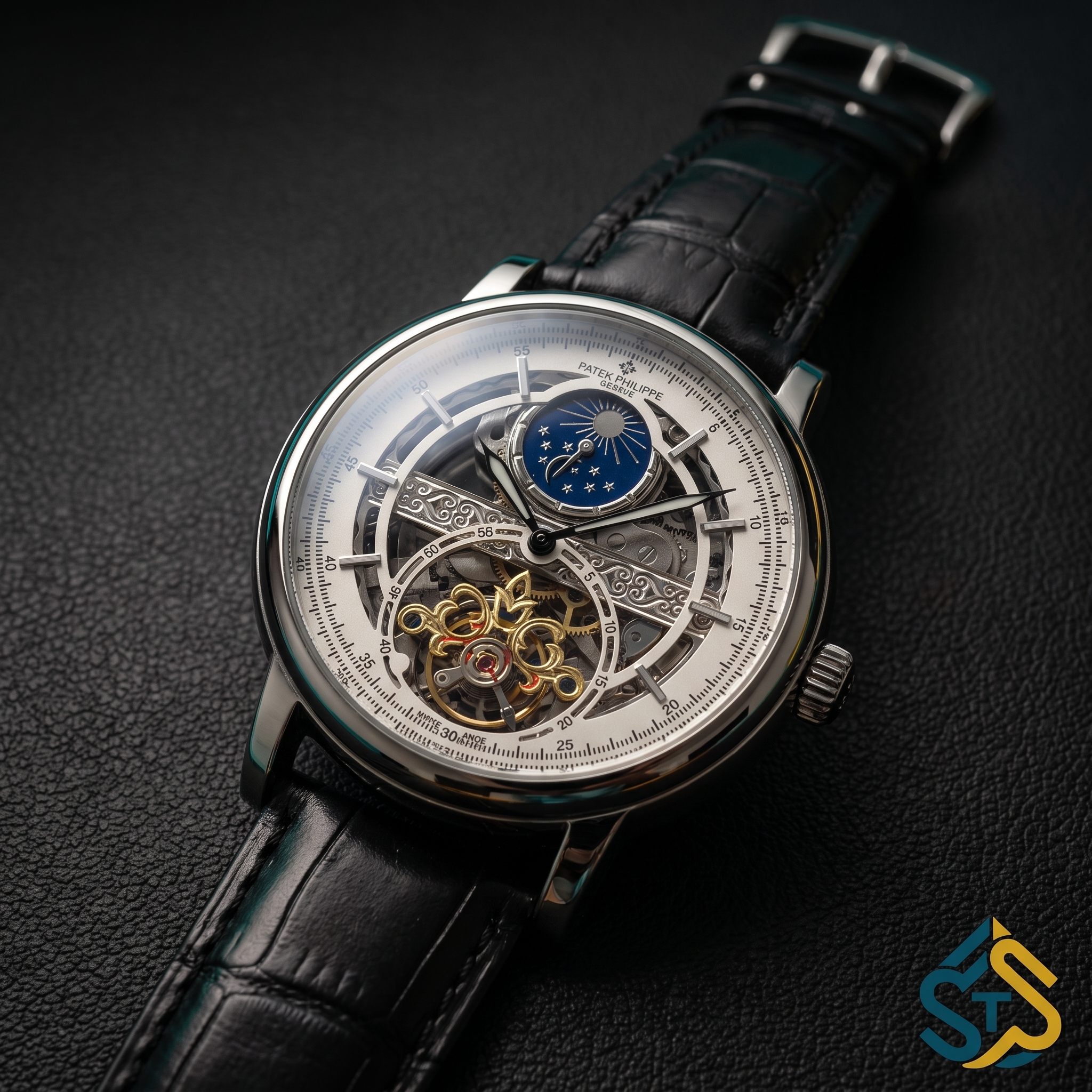 Patek Philippe Skeleton Black White image 3