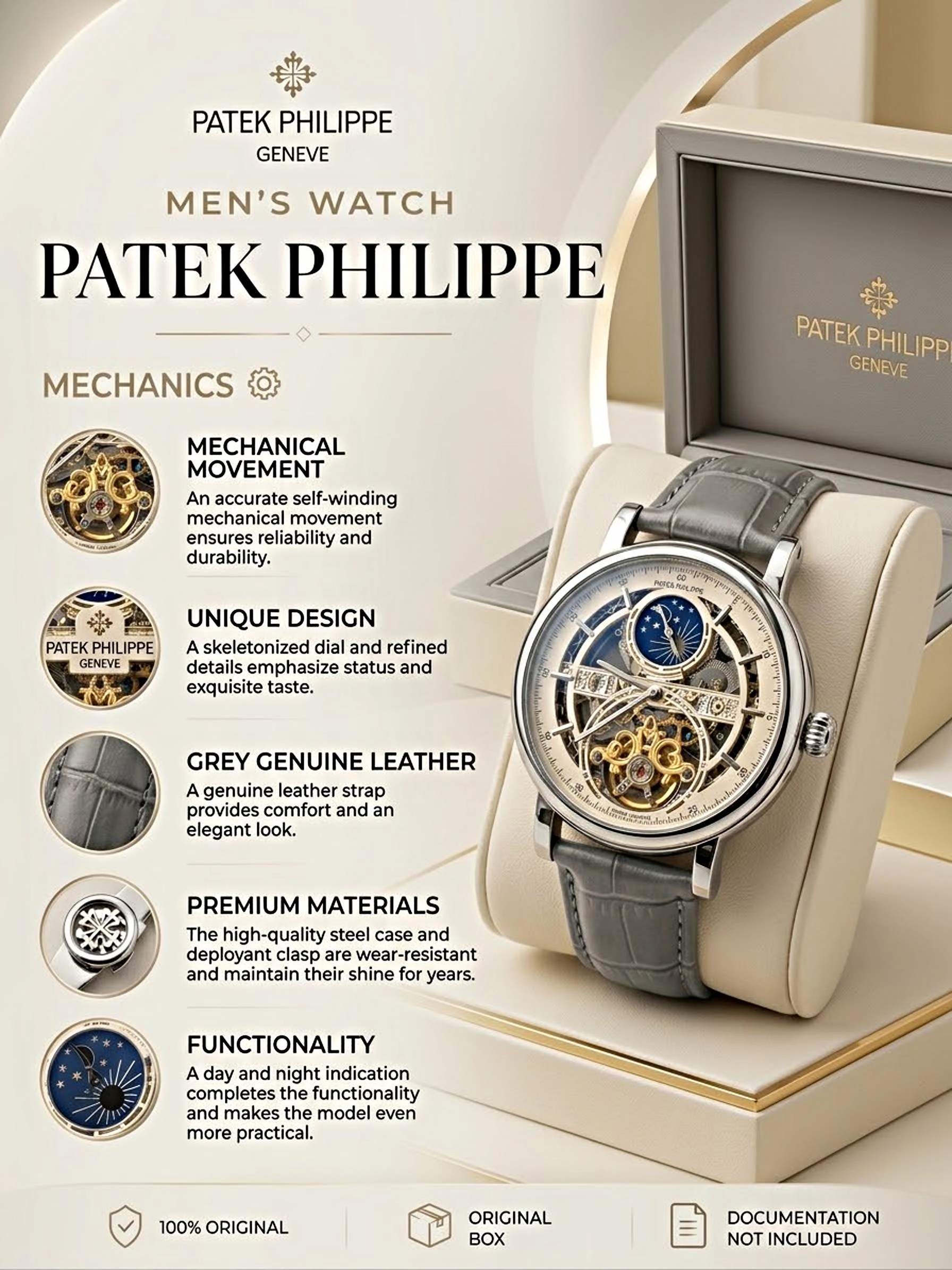 Patek Philippe Skeleton OFF White image 3