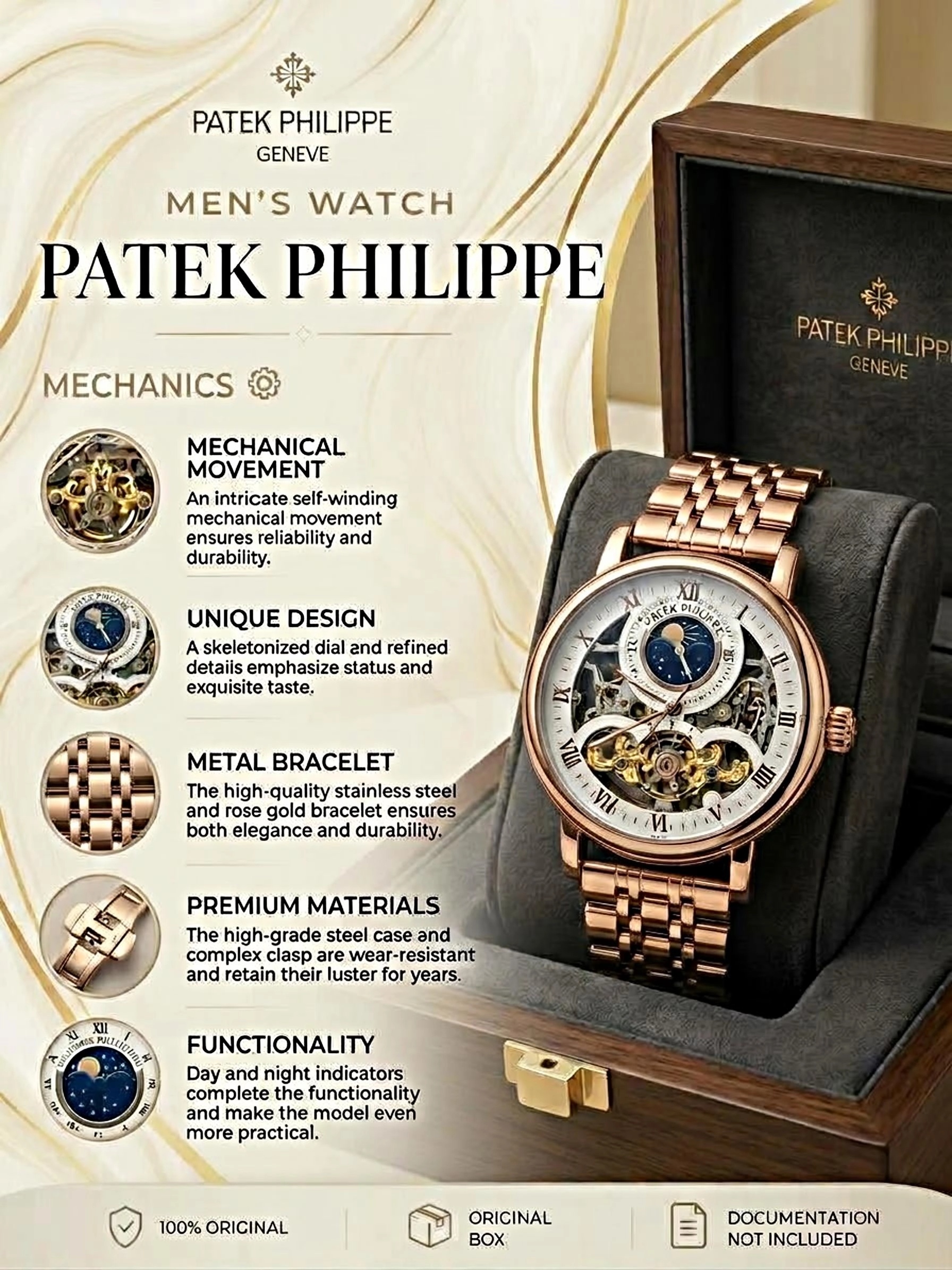 Patek Philippe Moonphase Rose Gold image 2