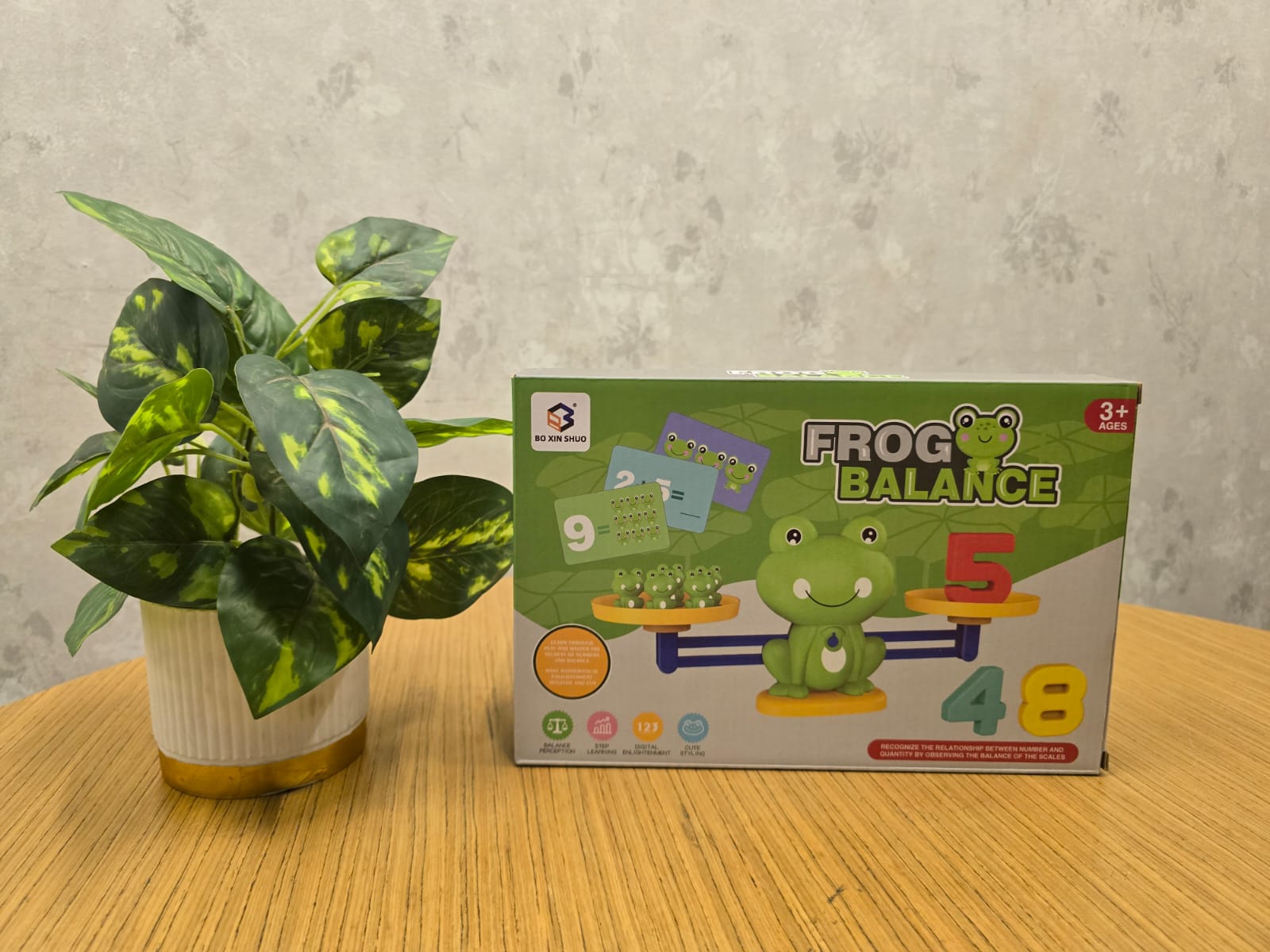 Interactive Digital Frog Balance Math Toy Plastic Early Education Cognitive Development for Kids Parents-Child Logical Thinking