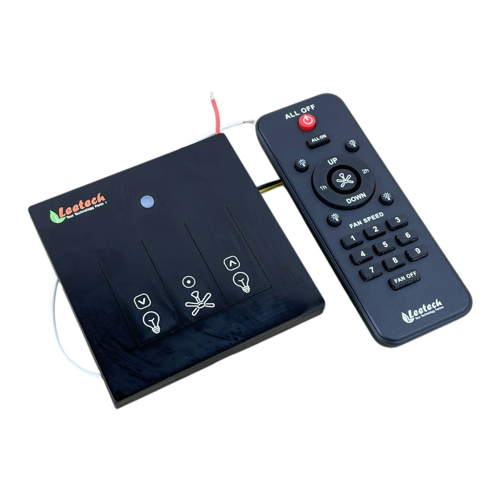 Smart Fan & Light Remote Switch 2 Light 1 Fan | 10 Speed Ceiling Fan Controller | Wireless Control System_img_1