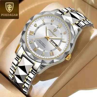 POEDAGAR 615 Diamond Cut Watch For Men_img_0