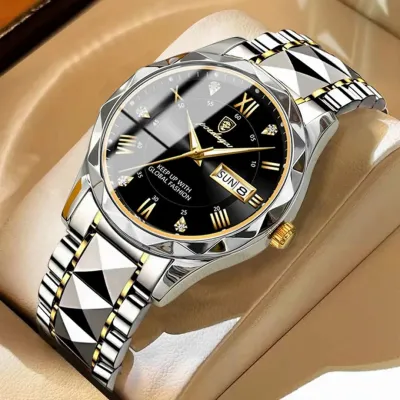 POEDAGAR 615 Diamond Cut Watch For Men_img_1