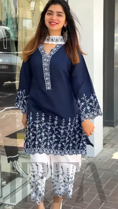 Soft Cotton Embroidery Three Piece_img_0