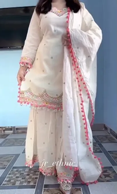 Garara Dress - WHITE_img_1