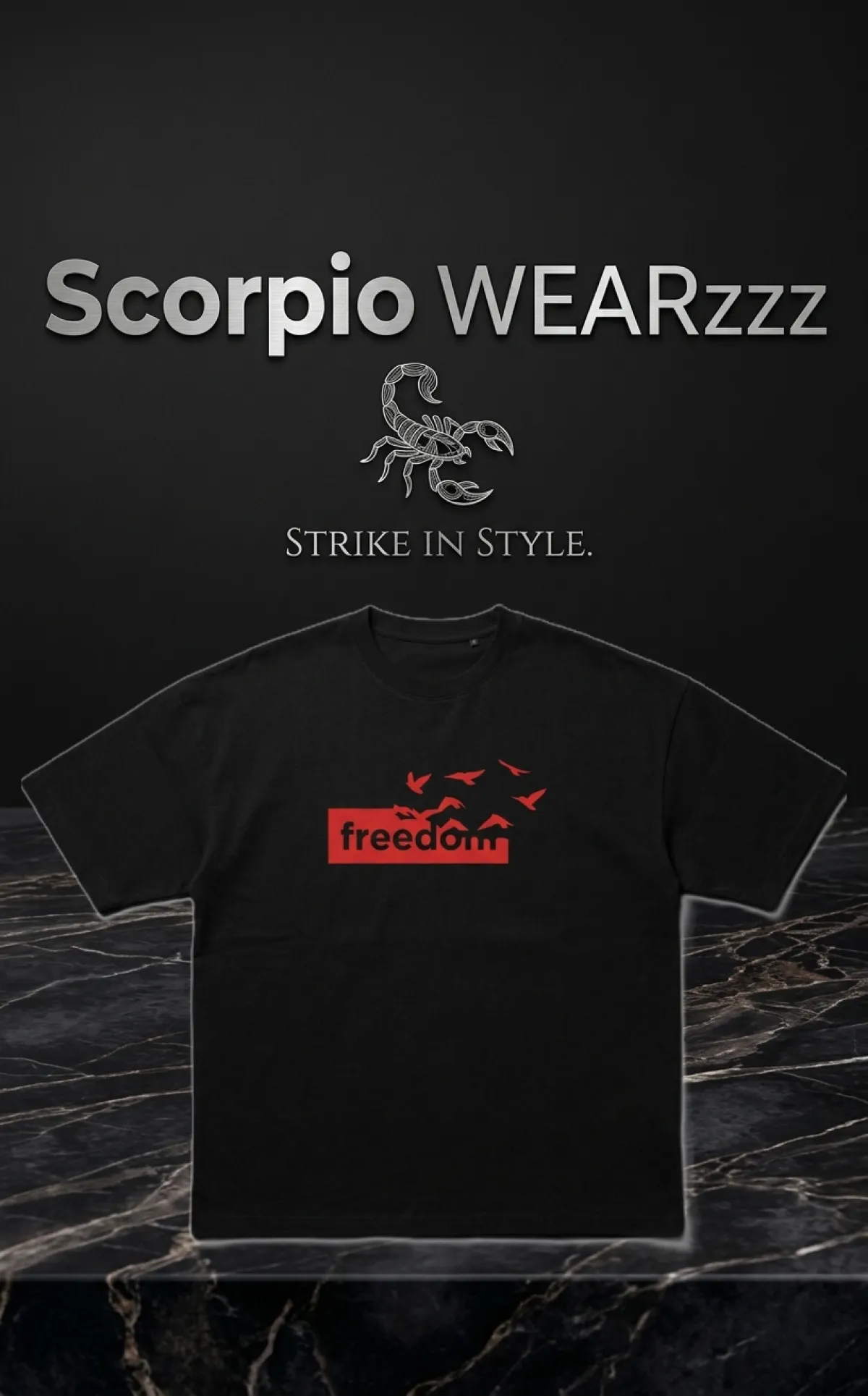 Premium Cotton Drop Shoulder T-shirt (FREEDOM)