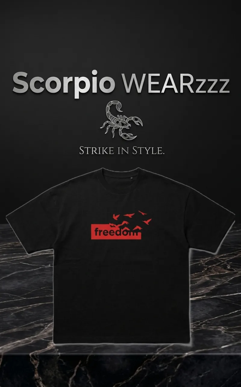 Premium Cotton Drop Shoulder T-shirt (FREEDOM)