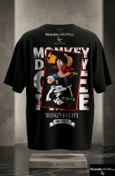 Premium Drop Shoulder T-shirt - LUFFY_img_1