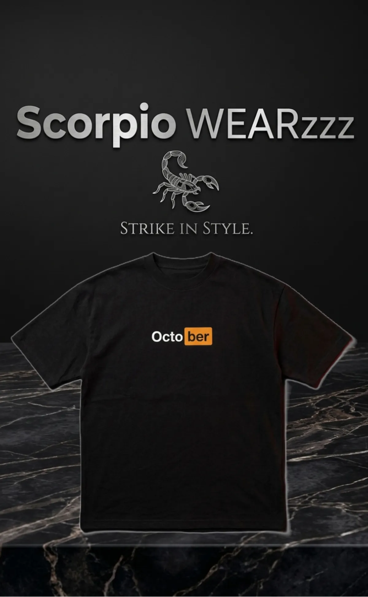 Premium Cotton Drop Shoulder T-shirt (OCTOBER}